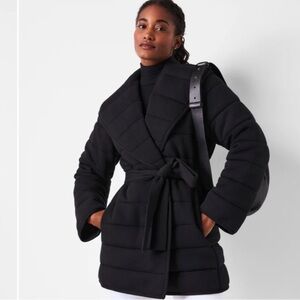 NWT Spanx Air Essentials Belted Puffy Coat Size M
